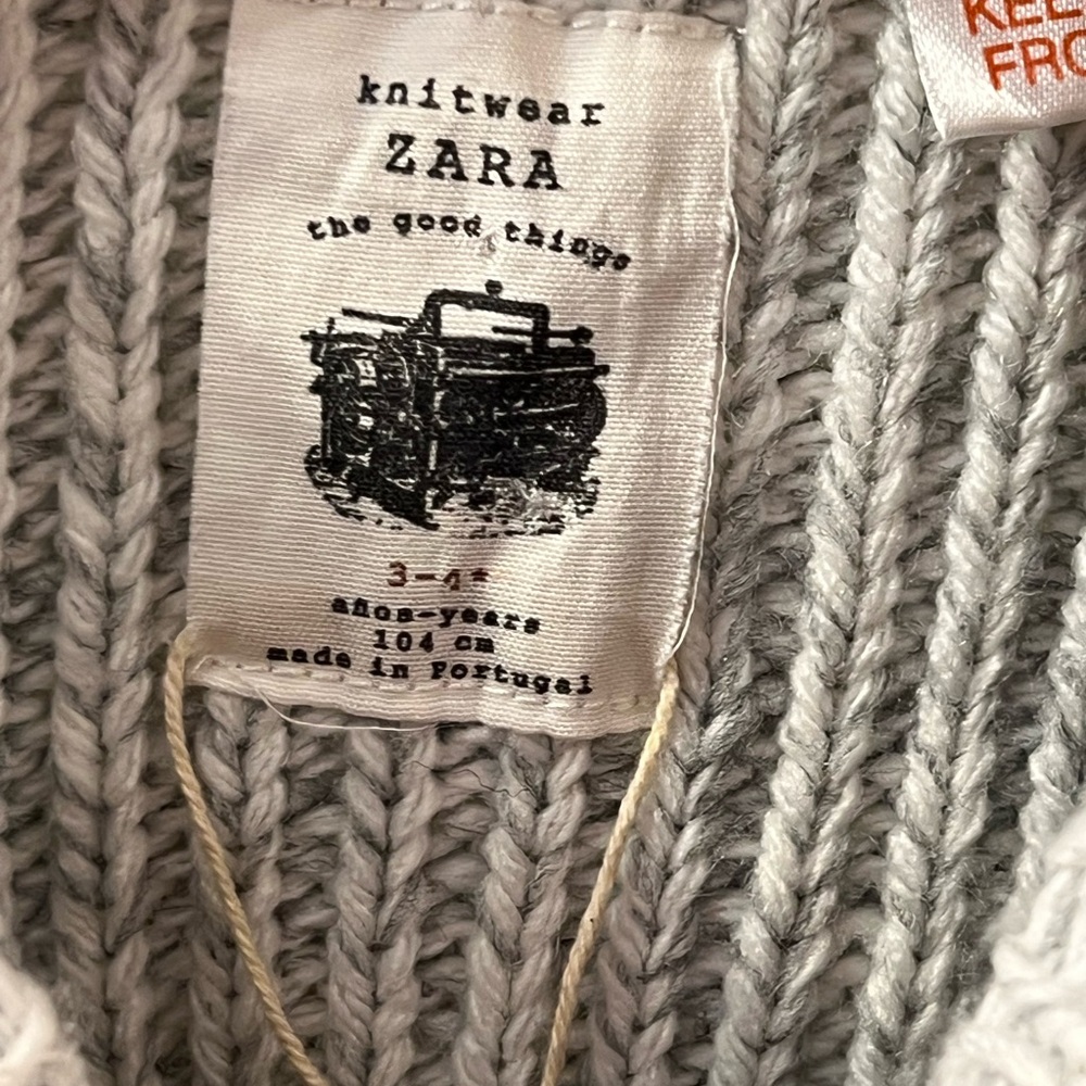 Zara boys knitwear acrylic sweater NWT - Picture 6 of 8